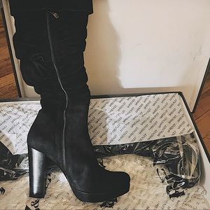 Suede High Heel Boots
